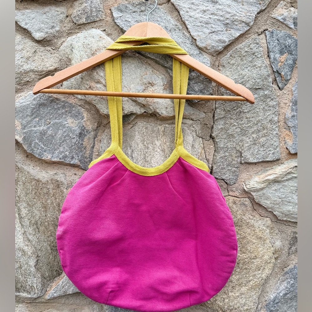 Vintage Embroidered Pink Hobo Shoulder Bag - Picture 5 of 6